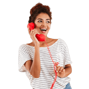 Lady making call