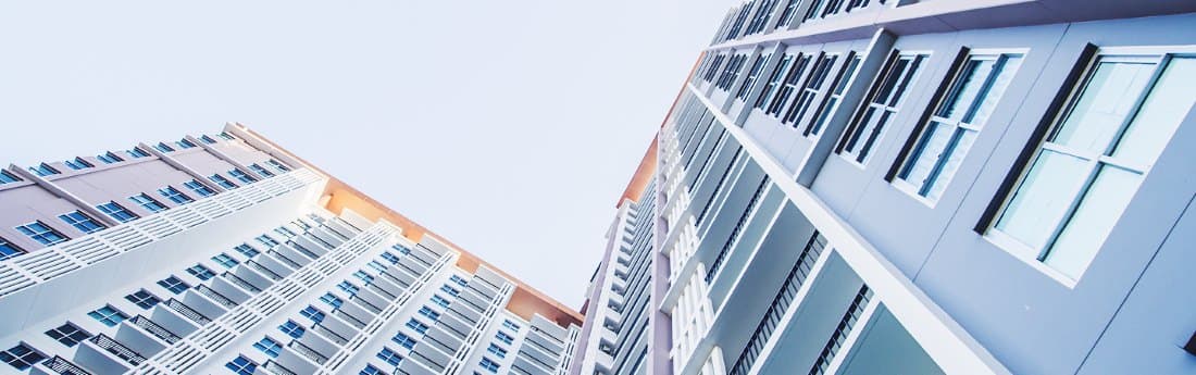 High-rise buildings representing urban real estate